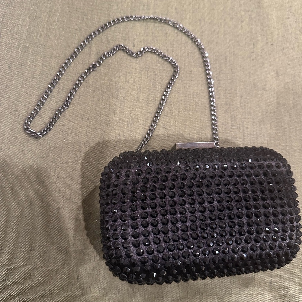 Black Studded Clutch
